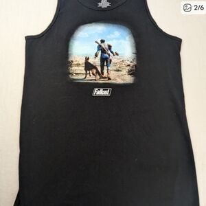 Fallout Tank Featuring Dog And Man Graphic XS